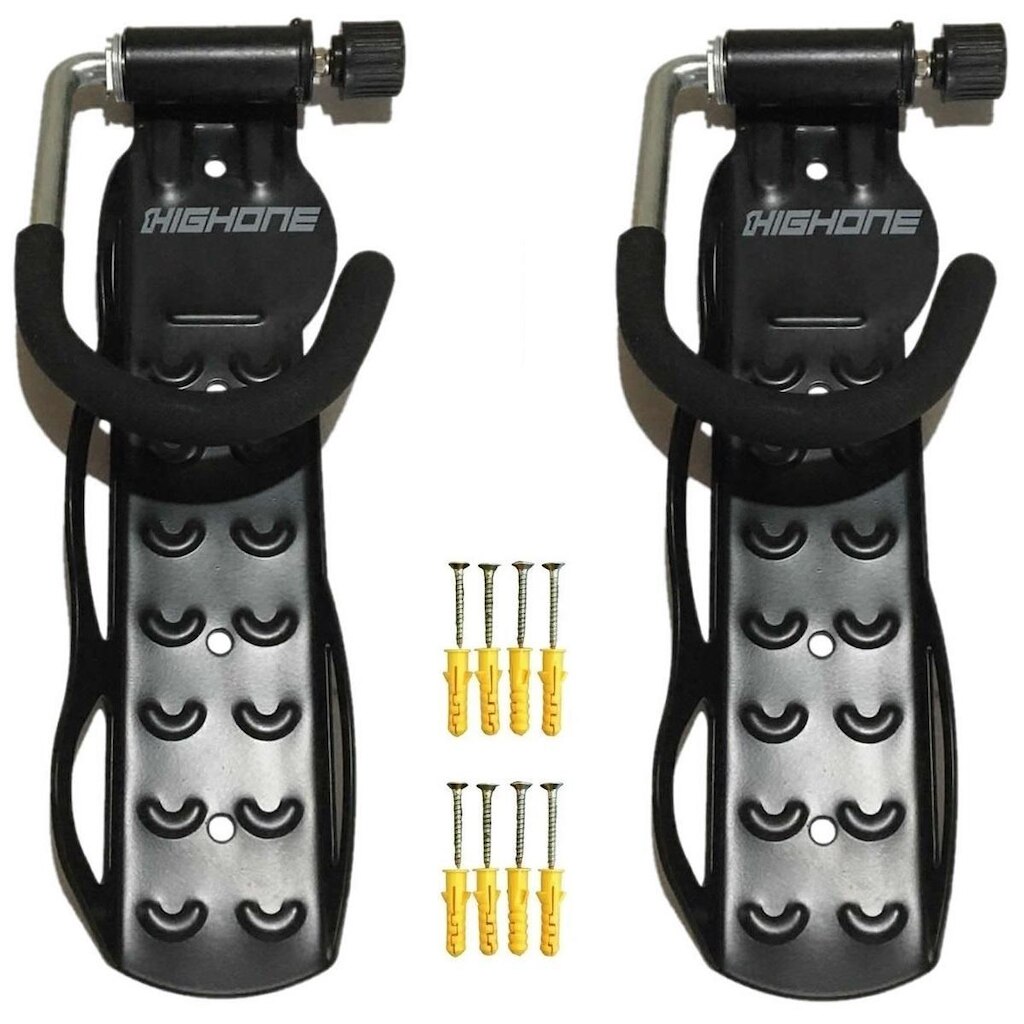 Kit 2x suporte parede bicicleta vertical High One retrátil