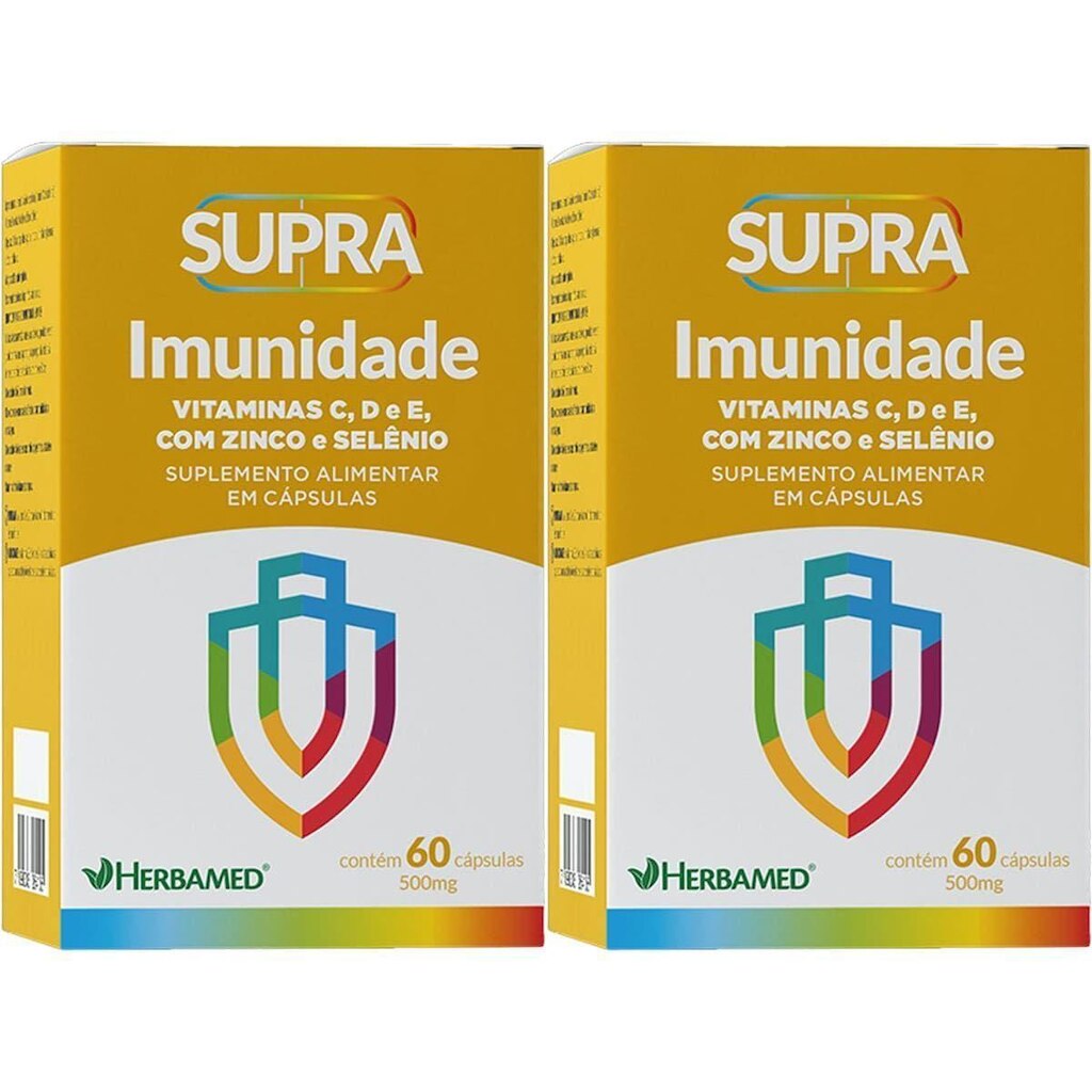 Kit 2X Supra Imunidade - 500mg 60 Cápsulas - Herbamed