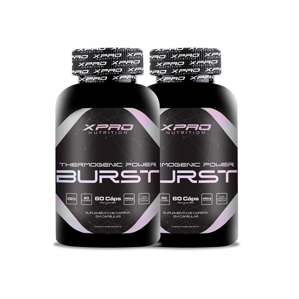 Kit 2x Termogênico Burst Power 60 Cáps - Xpro Nutrition