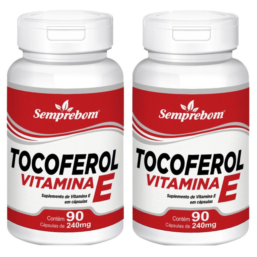 Kit 2x Tocoferol Vitamina E Semprebom 90 Cap. de 240 mg.