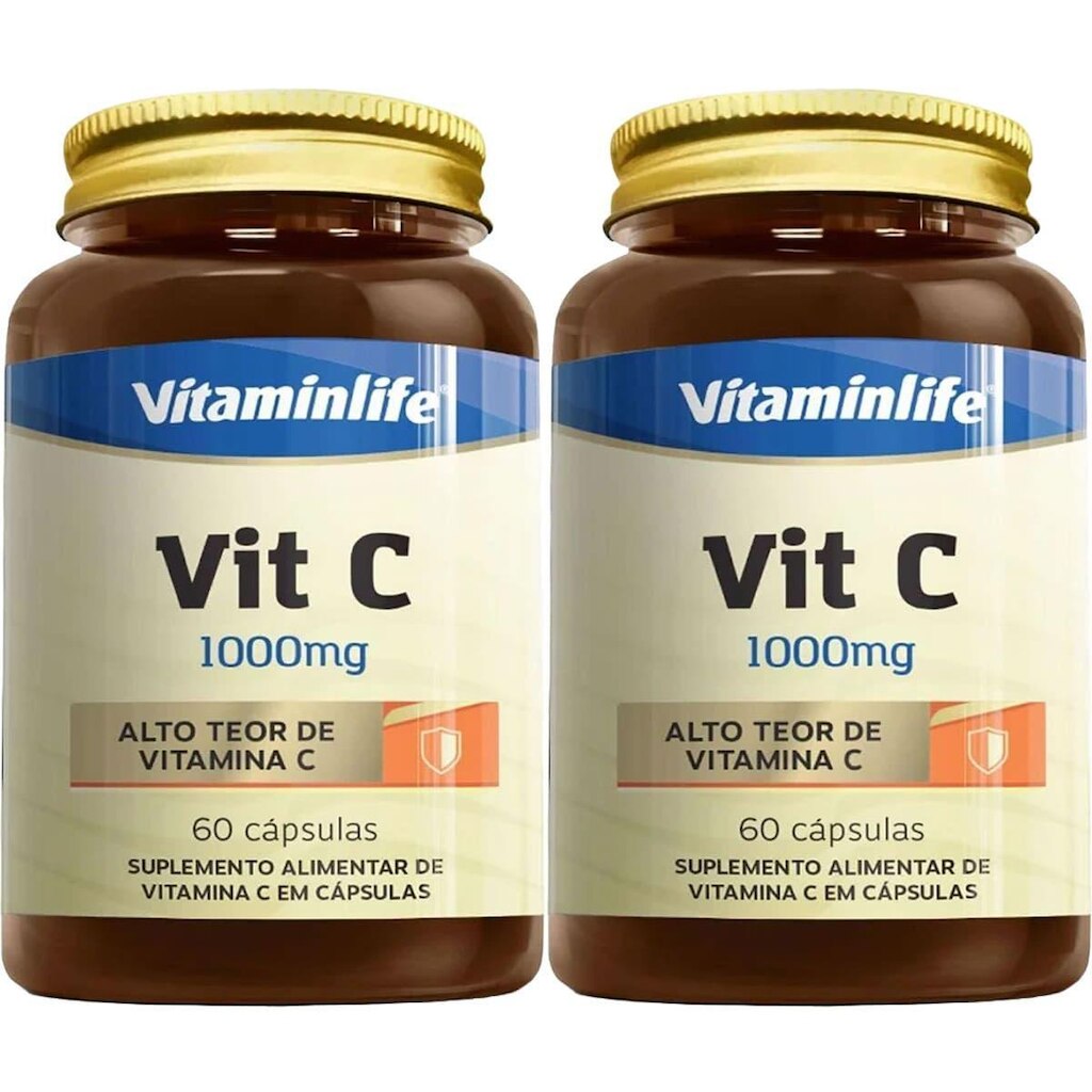 Kit 2X Vit C 1000mg - 60 Cápsulas - VitaminLife