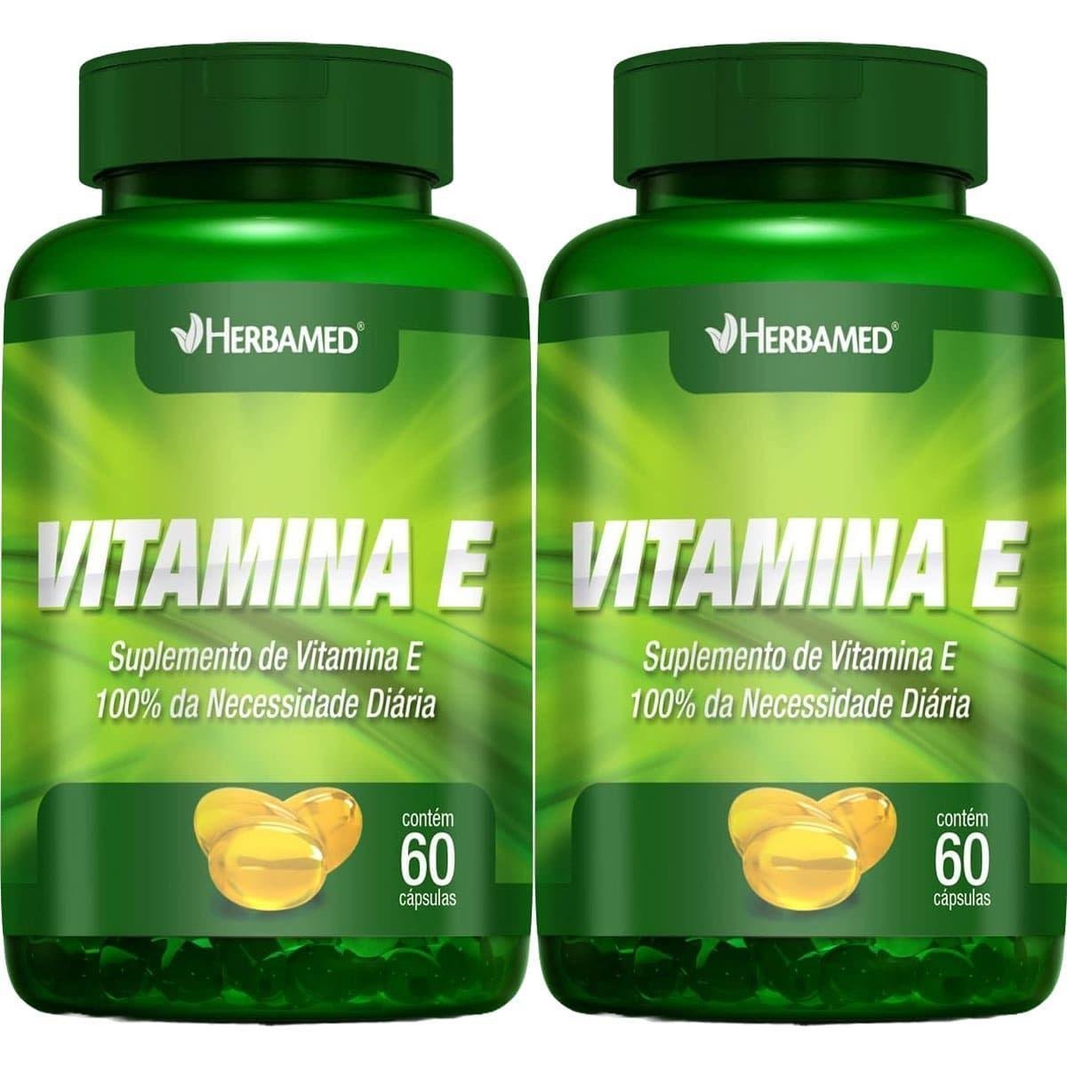 Kit 2X Vitamina E - 60 Cápsulas - Herbamed