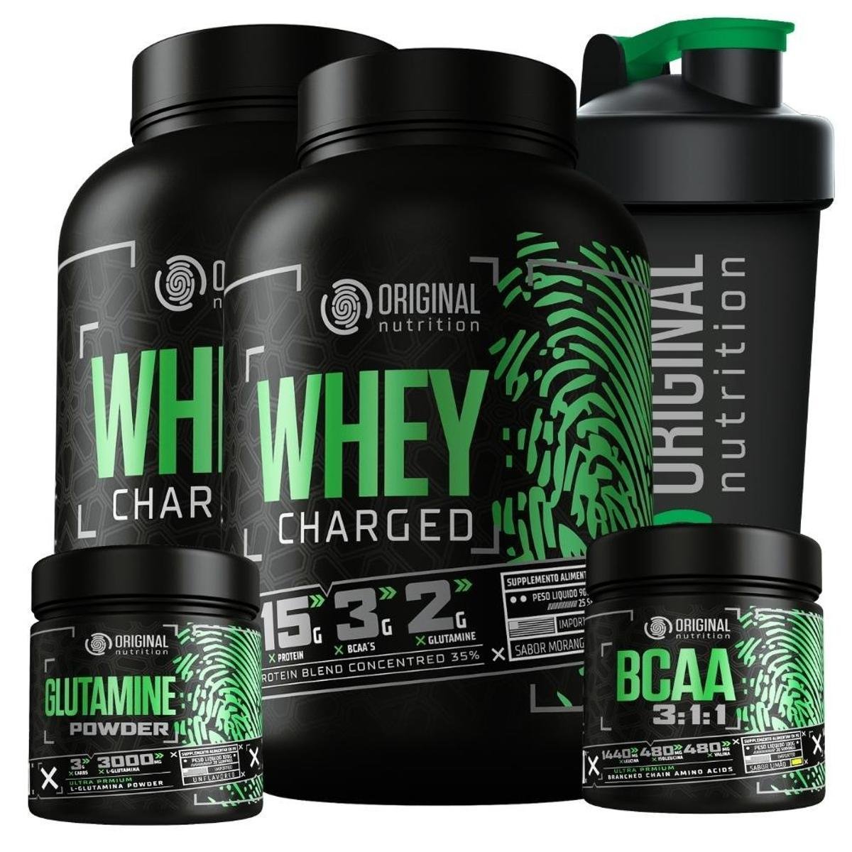 Kit 2X Whey 900G +Bcaa 60 Cáps + Gluta 100G +Shaker 600Ml é boa?
