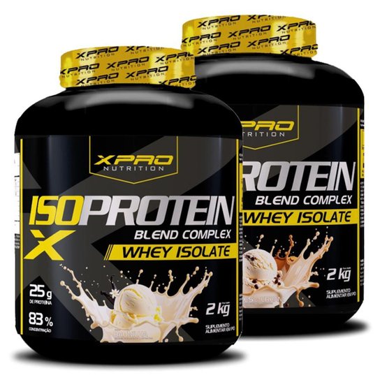 Kit 2x Whey Iso Protein Blend Complex Isolado 2Kg - XPRO