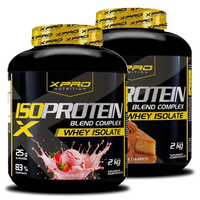 Kit 2x Whey Iso Protein Blend Complex Isolado 2Kg - XPRO