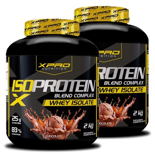 Kit 2x Whey Iso Protein Blend Complex Isolado 2Kg - XPRO