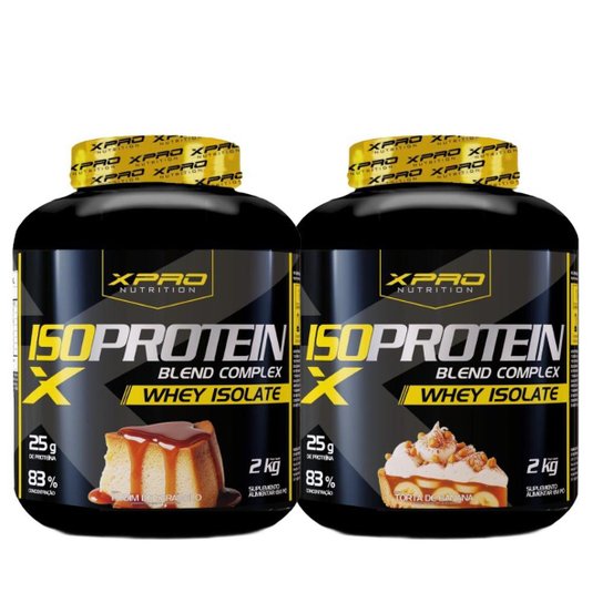 Kit 2x Whey Protein Blend Complex Iso 2Kg - XPRO