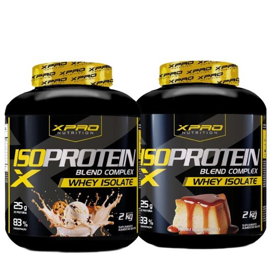 Kit 2x Whey Protein Blend Complex Iso 2Kg - XPRO