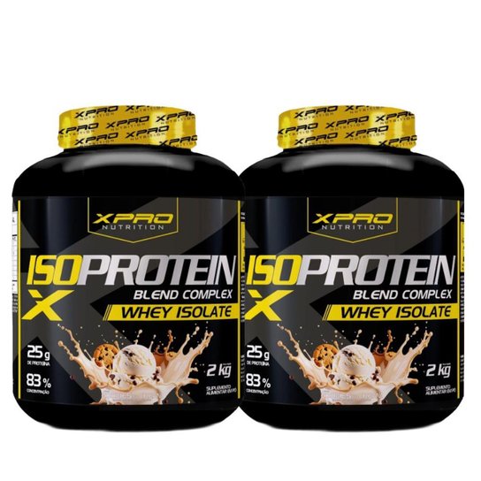 Kit 2x Whey Protein Blend Complex Iso 2Kg - XPRO