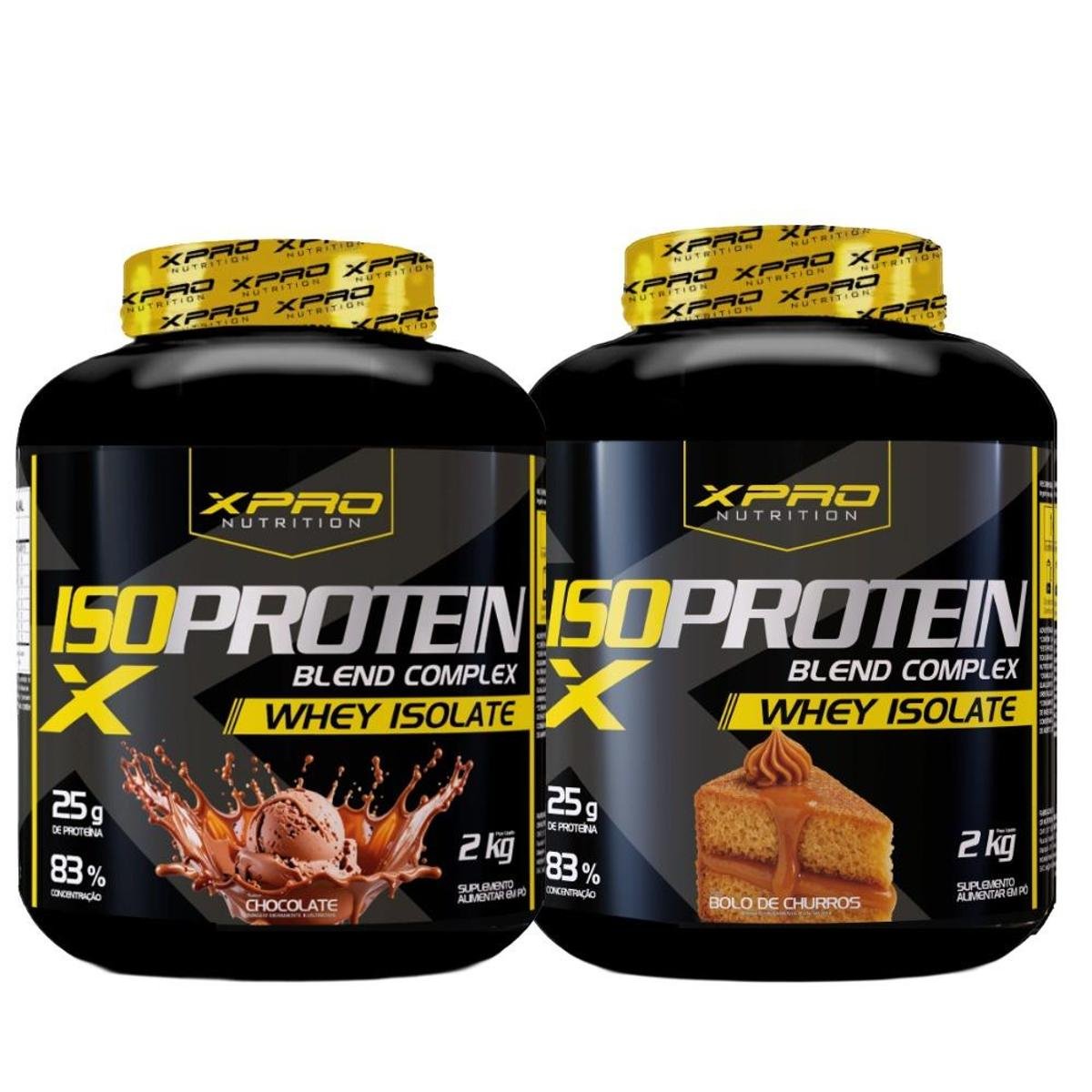 Kit 2x Whey Protein Blend Complex Iso 2Kg - XPRO