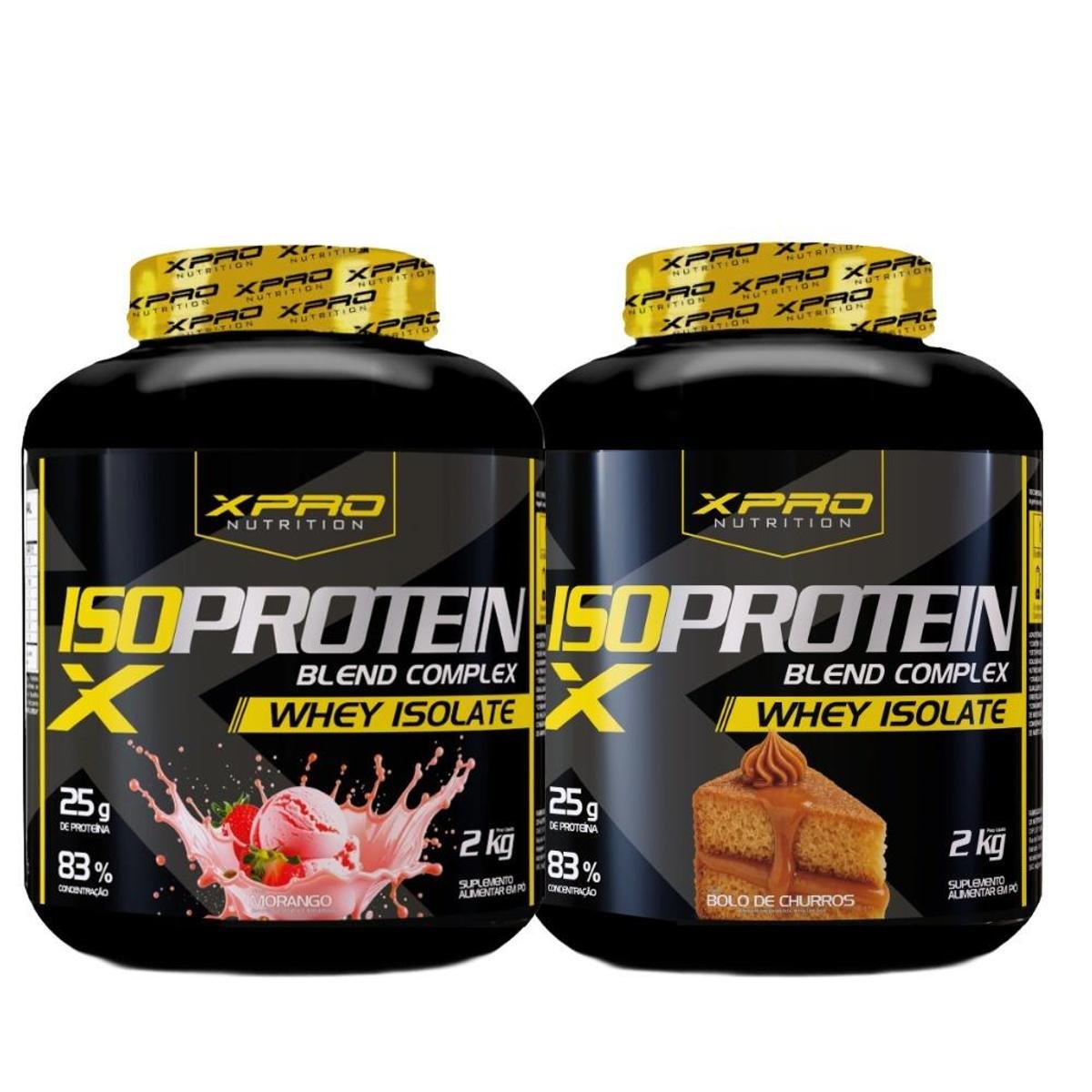 Kit 2x Whey Protein Blend Complex Iso 2Kg - XPRO