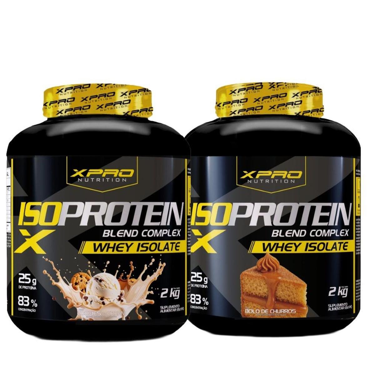 Kit 2x Whey Protein Blend Complex Iso 2Kg - XPRO