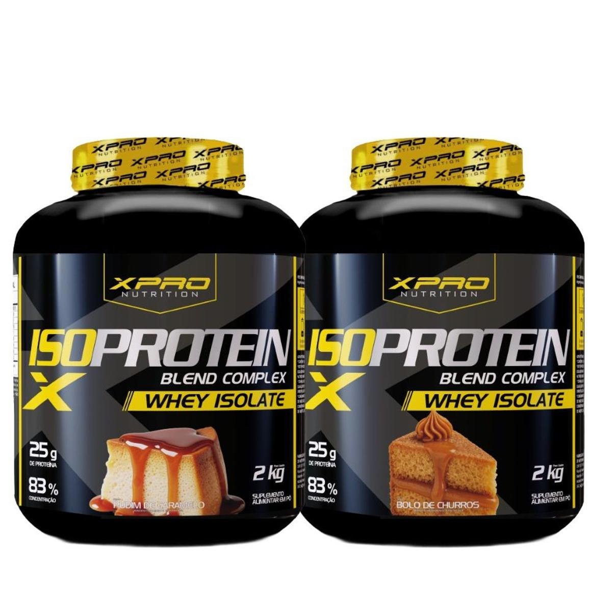 Kit 2x Whey Protein Blend Complex Iso 2Kg - XPRO