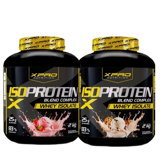 Kit 2x Whey Protein Blend Complex Iso 2Kg - XPRO