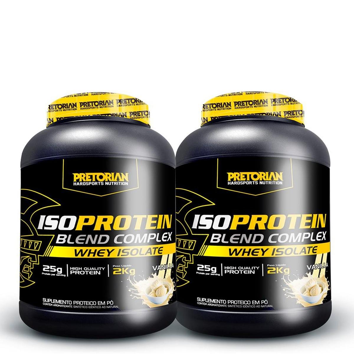 Kit 2X Whey Protein Iso Protein Zero Carb 2Kg Pretorian Nutrition