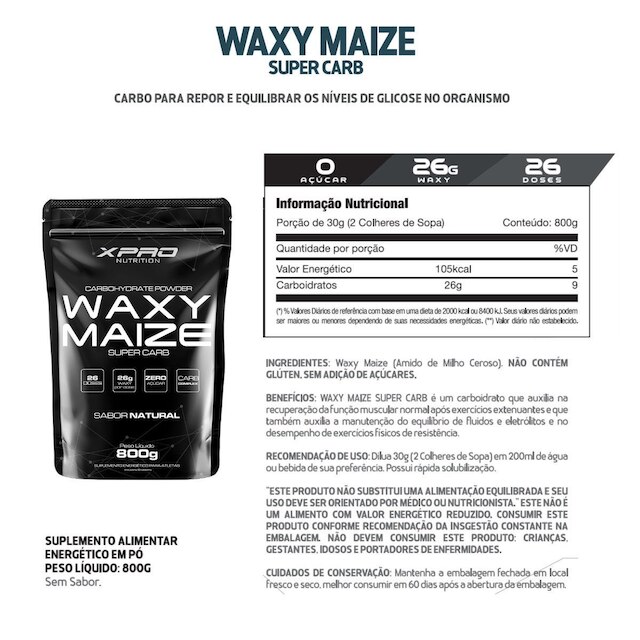 Kit 2x Whey Protein Iso-X Complex 900g + BCAA 100g + Creatina 100G + Waxy Maize 800g -XPRO Nutrition