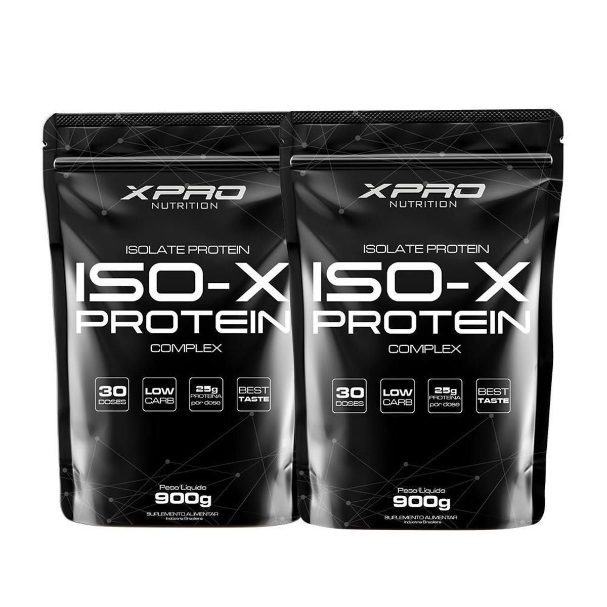 Kit 2x Whey Protein Iso - X Protein Complex 900g - XPRO Nutrition Menor preço em Kit 2x Whey Protein Iso - X Protein Complex 900g - XPRO Nutrition