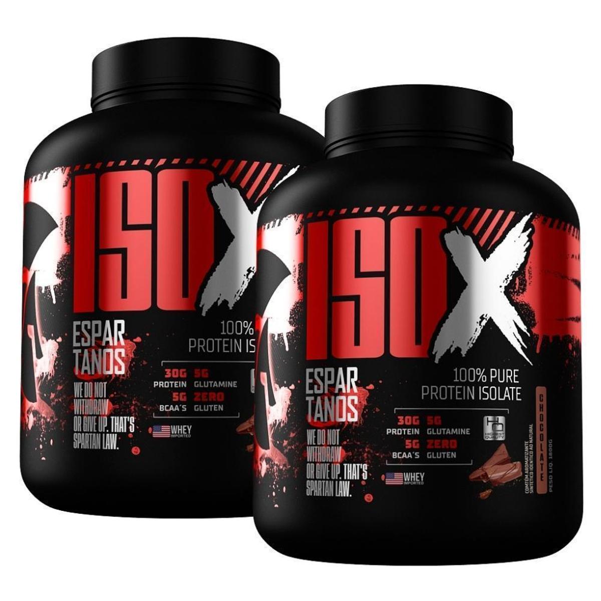 Kit 2x Whey Protein Isolado ISO X 1800g Espartanos - Kit De Suplementos Para Massa Muscular Menor preço em Kit 2x Whey Protein Isolado ISO X 1800g Espartanos - Kit De Suplementos Para Massa Muscular