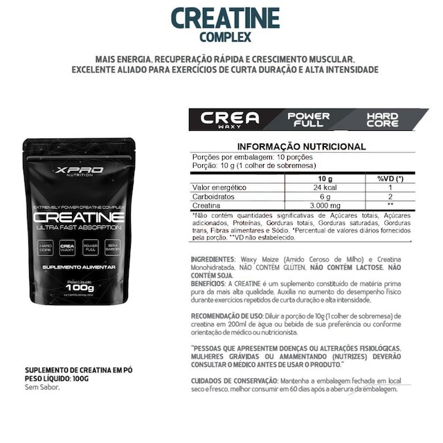 Kit 2x Whey Protein Muscle Whey 900g + 2x Creatina 100g - XPRO Nutrition