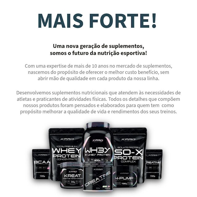 Kit 2x Whey Protein Muscle Whey 900g + 2x Creatina 100g - XPRO Nutrition