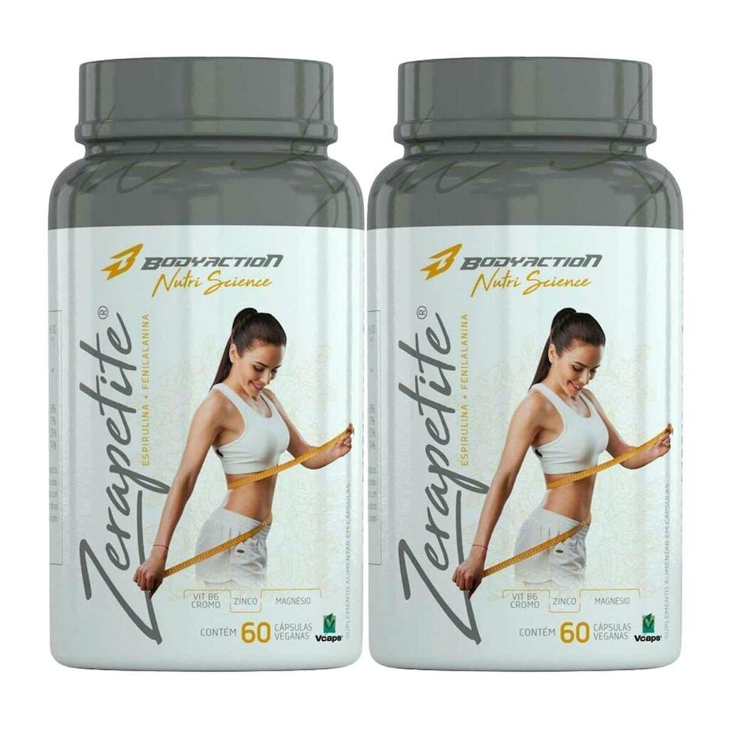Kit 2X Zerapetite - 60 Cápsulas - Body Action