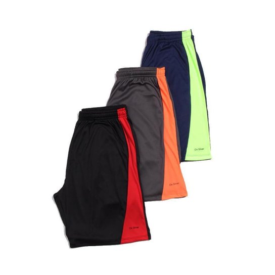 Kit 3 Bermuda Helanca - Preto Menor preço em Kit 3 Bermuda Helanca - Preto