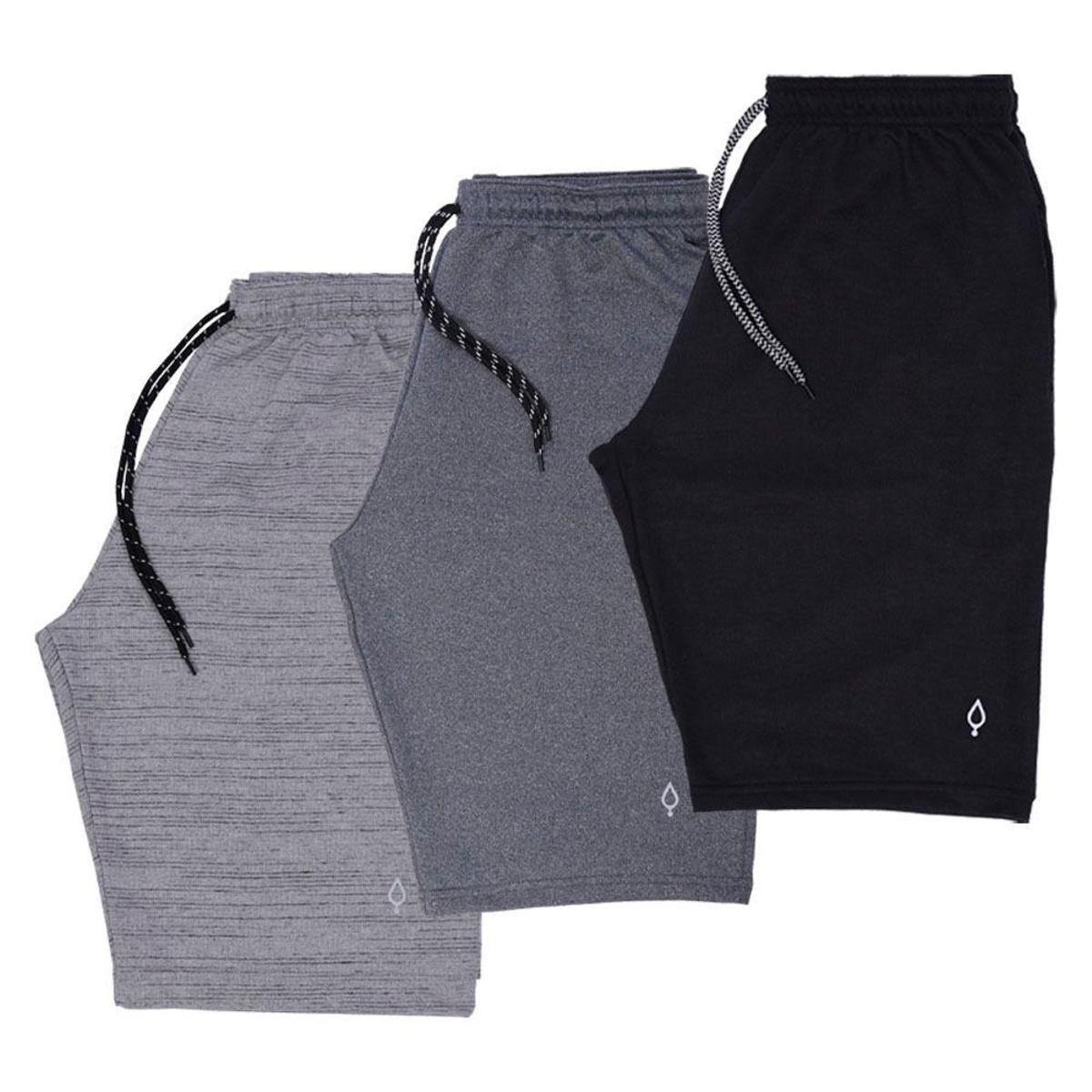 Kit 3 Bermuda Masculina Resina Short Moletinho Moletom Bermudas Menor preço em Kit 3 Bermuda Masculina Resina Short Moletinho Moletom Bermudas