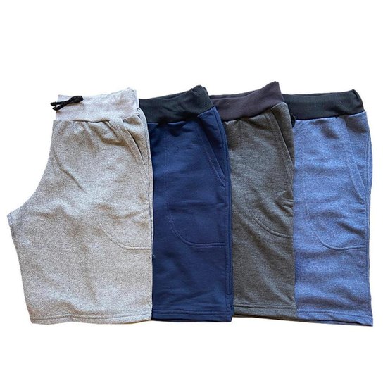 Kit 3 Bermuda Moletom Masculina Academia Atacado M ao G3 Plus Size - Sortido Menor preço em Kit 3 Bermuda Moletom Masculina Academia Atacado M ao G3 Plus Size - Sortido