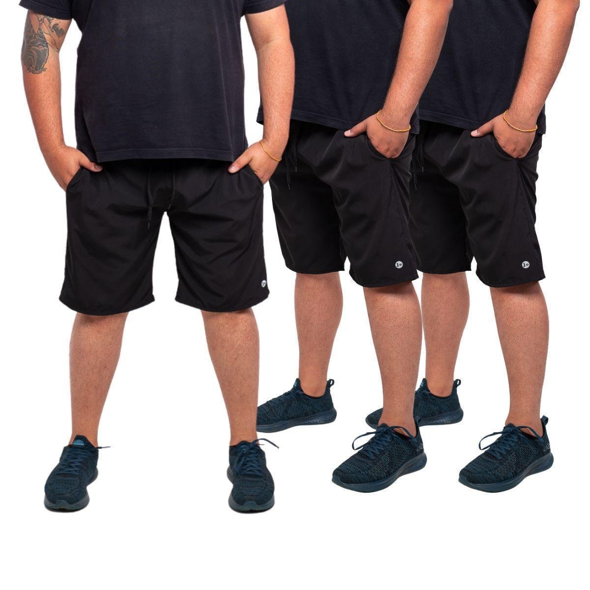 Kit 3 Bermuda Short Masculino Plus Size Tactel Com Elastano 118 - Azul - G3 Menor preço em Kit 3 Bermuda Short Masculino Plus Size Tactel Com Elastano 118 - Azul - G3