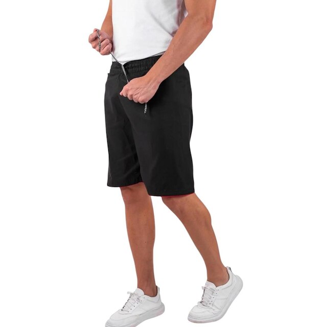 Kit 3 Bermuda Tactel Esporte Lisa Masculina Basic