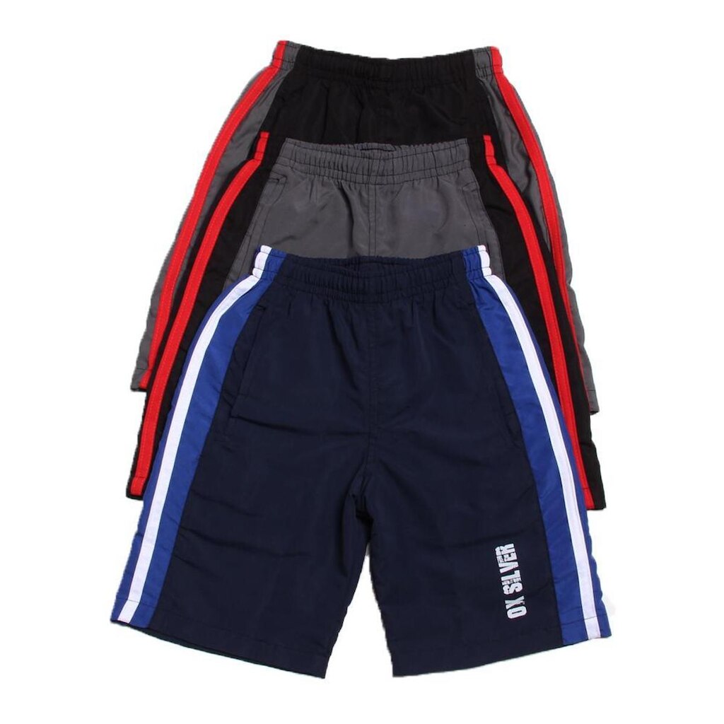Kit 3 Bermuda Tactel Infantil com viés