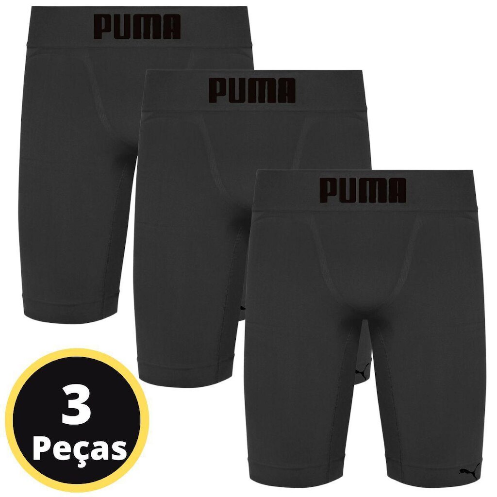 Kit 3 Bermuda Térmica Puma Fitness Dry Treino