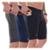 Kit 3 Bermudas De Compressão Masculina Com Bolso Corrida - Sortido