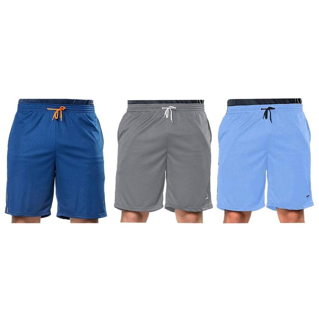 Kit 3 Bermudas Elite Comfort Masculina