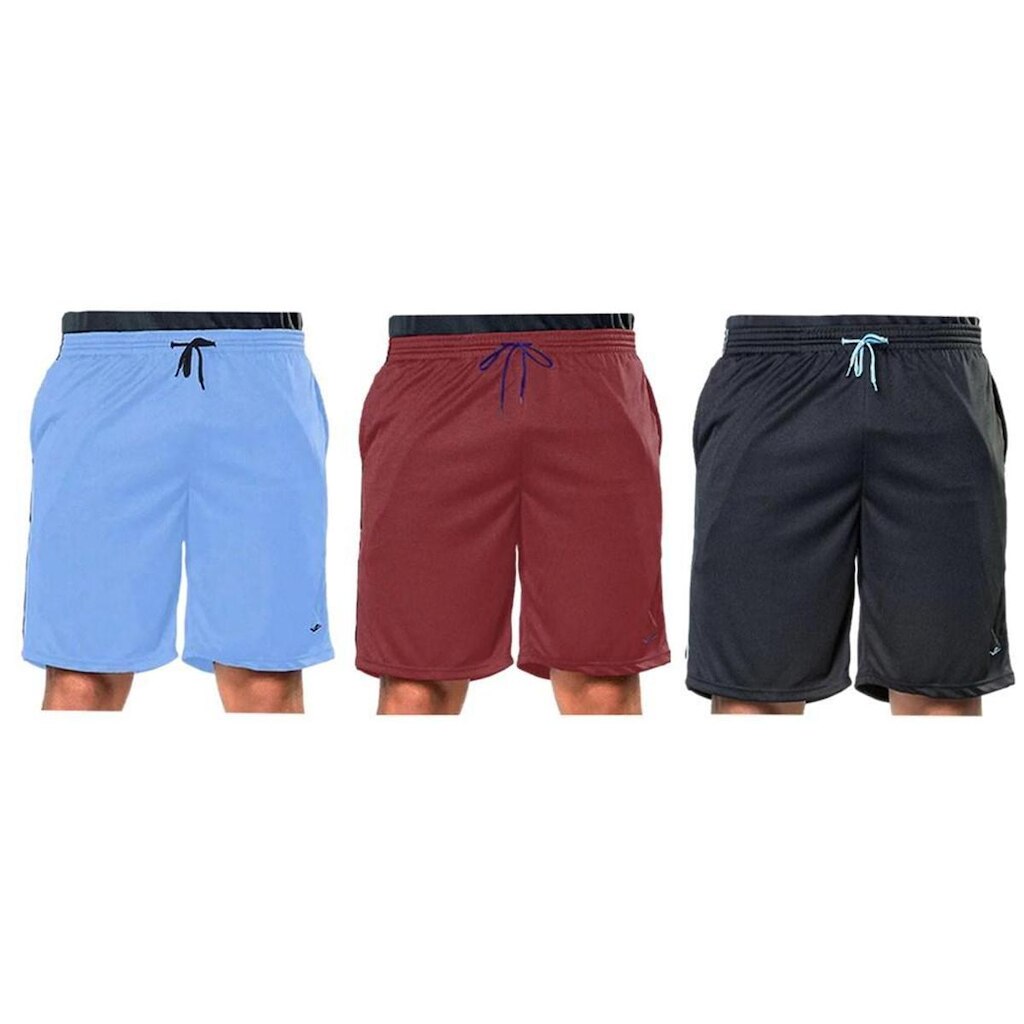 Kit 3 Bermudas Elite Comfort Masculina