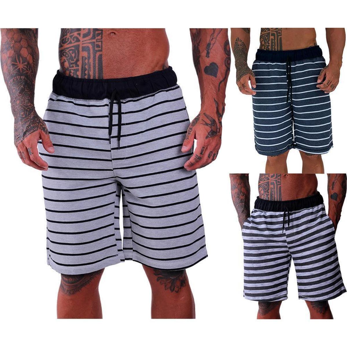 Kit 3 Bermudas Moletom e Moletinho MXD Conceito Cores Diversas Opções Básica FullPrint Sport Fit Menor preço em Kit 3 Bermudas Moletom e Moletinho MXD Conceito Cores Diversas Opções Básica FullPrint Sport Fit