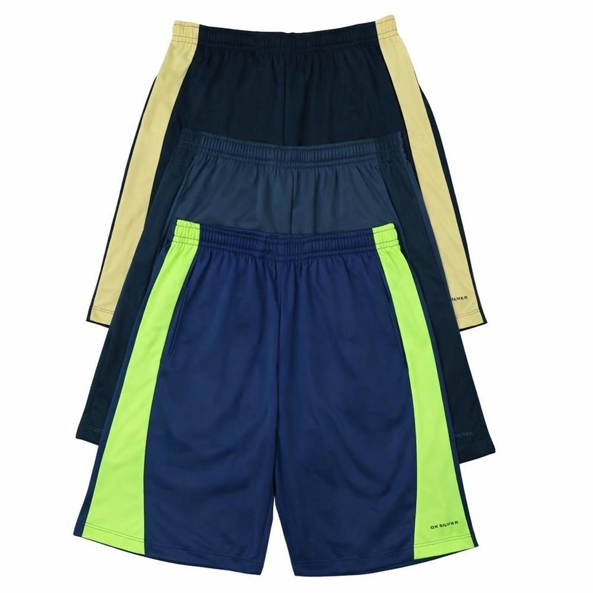 Kit 3 Bermudas OxSilver Helanca Masculina Menor preço em Kit 3 Bermudas OxSilver Helanca Masculina