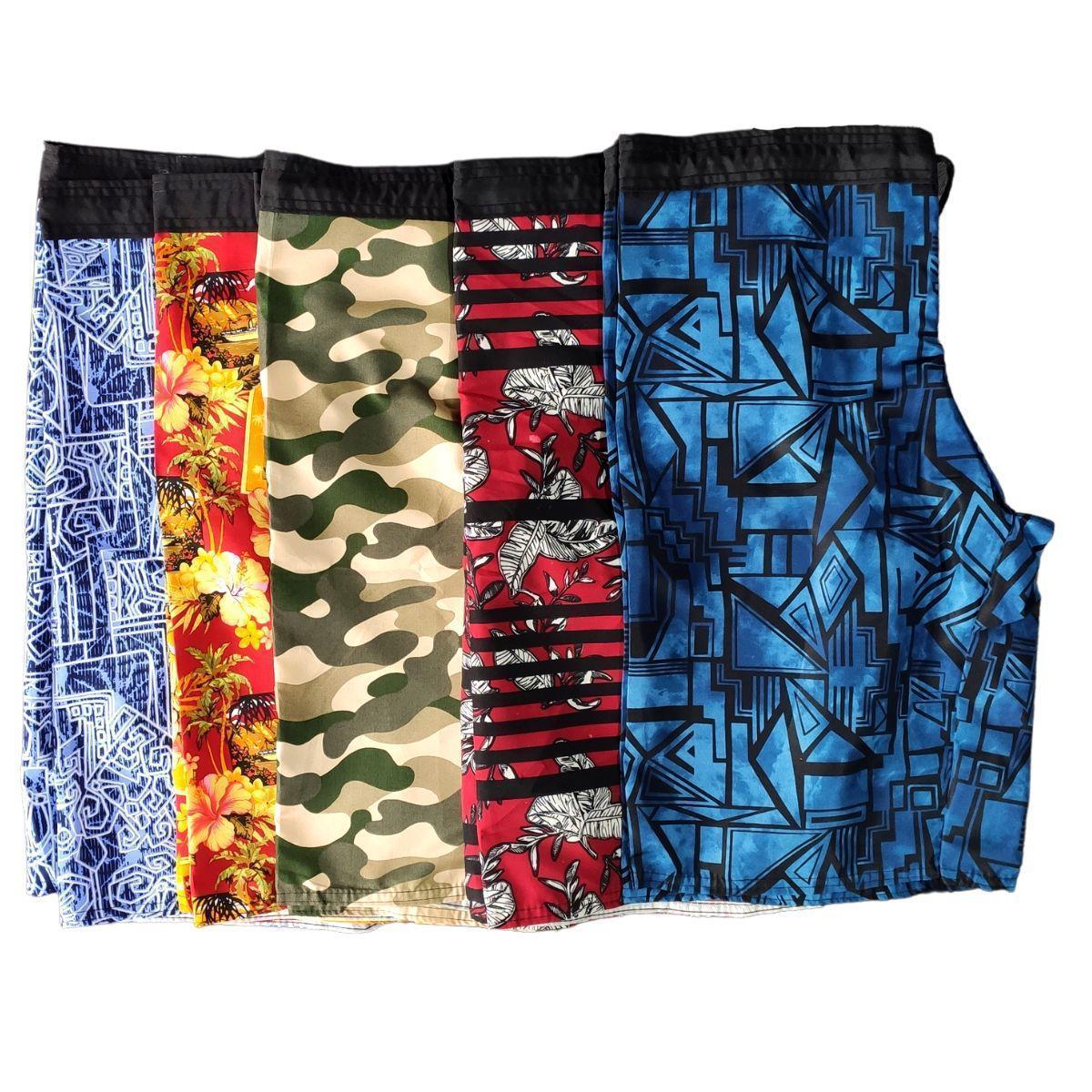 Kit 3 Bermudas Surf Estampada Praia Tactel Masculina Adulto Menor preço em Kit 3 Bermudas Surf Estampada Praia Tactel Masculina Adulto