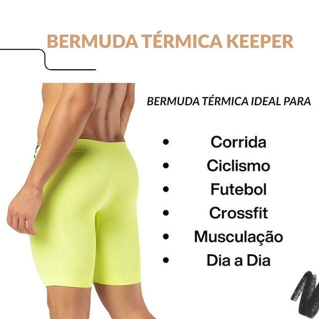 Kit 3 Bermudas Térmicas Esportivas Alta Compressão Keeper