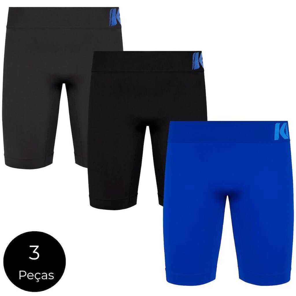 Kit 3 Bermudas Térmicas Esportivas Alta Compressão Keeper