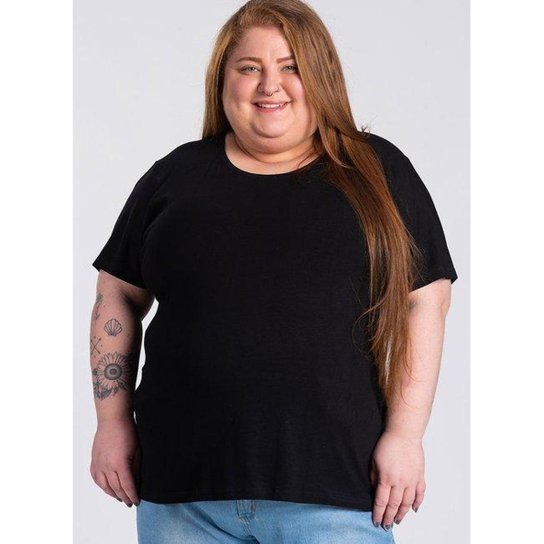Kit 3 Blusas Comfort Básica em Malha de Viscose com Elastano G5 a G8