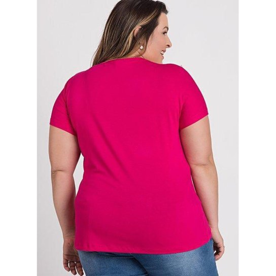 Kit 3 Blusas Comfort Básica em Malha de Viscose com Elastano