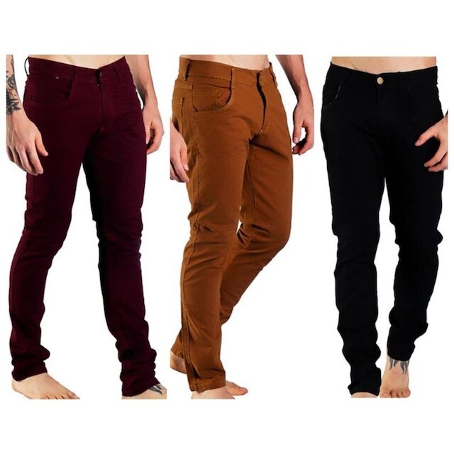 Kit 3 Calça Jeans Masculina Confortável Dia a Dia Versátil - Marrom+Preto é ruim? Kit 3 Calça Jeans Masculina Confortável Dia a Dia Versátil - Marrom+Preto é boa?