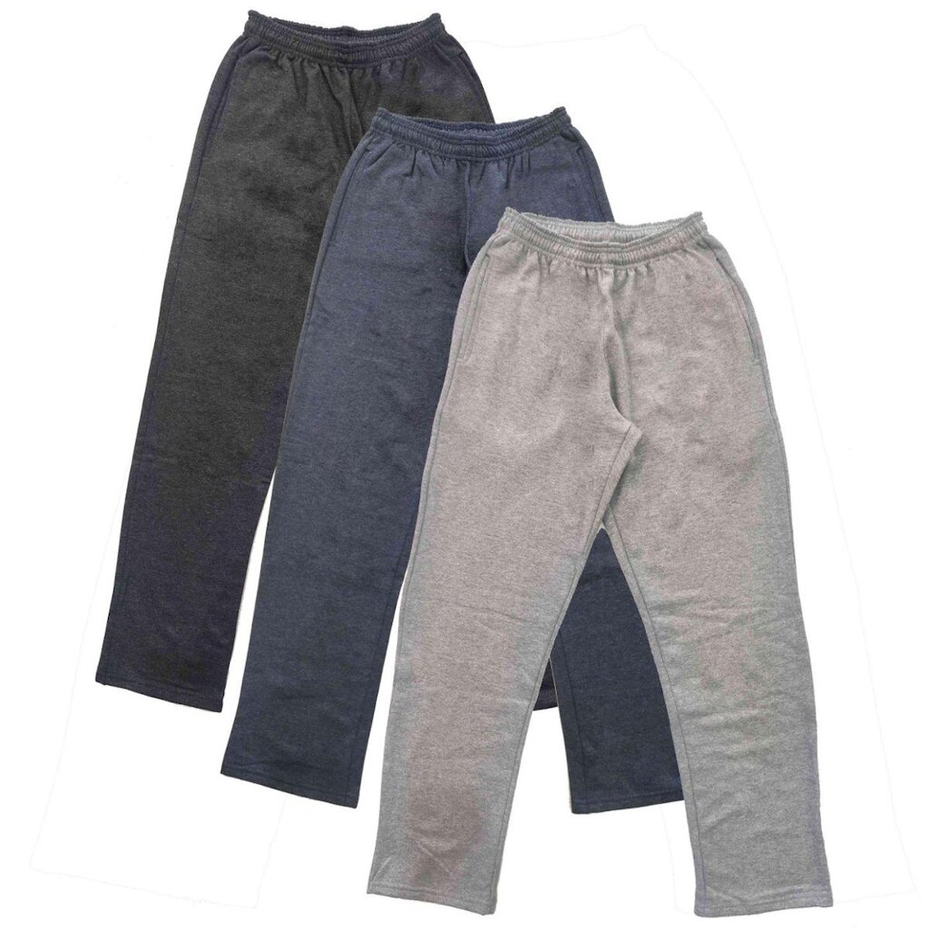 Kit 3 Calça Moletom Careca / Moletinho Adulto