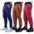 Kit 3 Calça Moletom/Moletinho Masculina MXD Conceito Cores Básicas Liso Slim Fitness Academia - Marrom+Vermelho