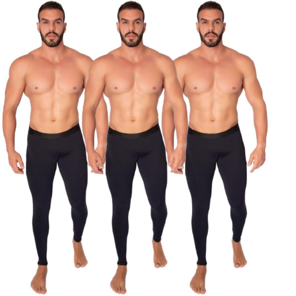 KIT 3 Calça Térmica Poliester Serra e Mar Proteção UV Masculina