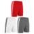 Kit 3 Calções Elite Essential Oreste Granillo Juv - Vermelho+Chumbo