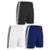 Kit 3 Calções Elite Oreste Granillo Plus Size Mas - Preto+Branco