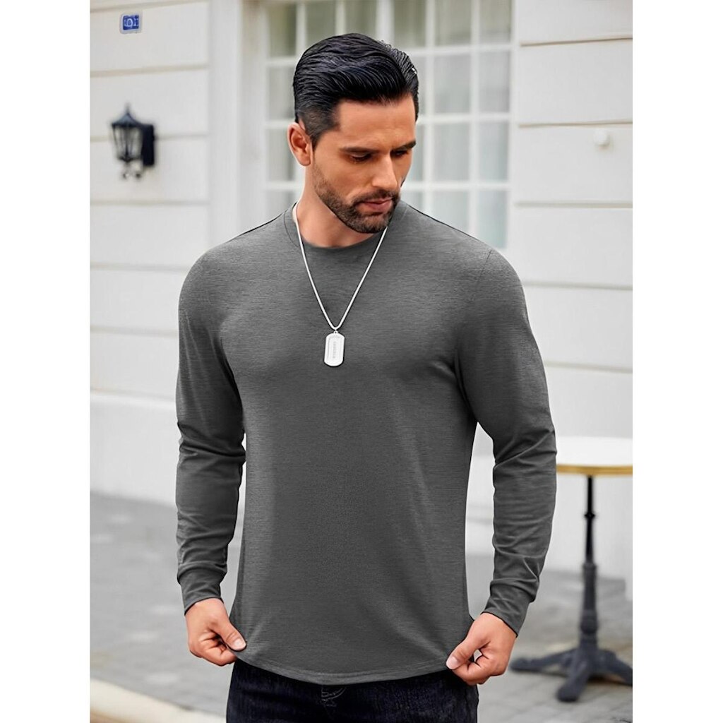 Kit 3 Camisa Masculina Manga Longa Longline Oversized Swag