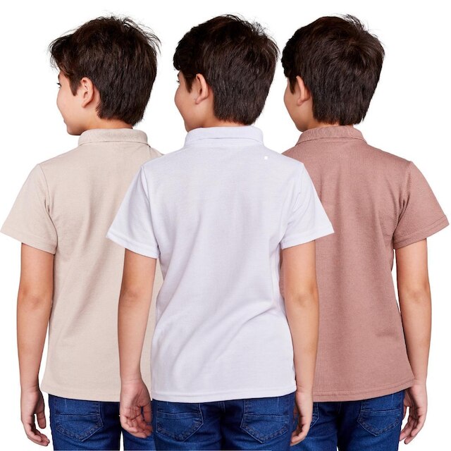 Kit 3 Camisa Polo Infantil Menino